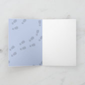 Boy Cute Detective Birthday Folded Greeting Card カード (内部)