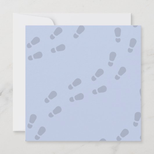 Boy Cute Detective Birthday Invitation (裏面)