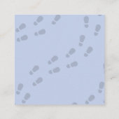 Boy Cute Detective Birthday Invitation エンクロージャーカード (裏面)