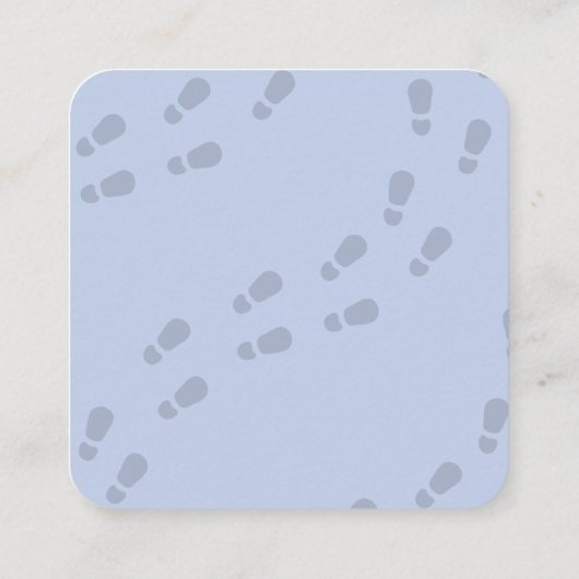 Boy Cute Detective Birthday Invitation エンクロージャーカード (裏面)