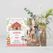 Boy Farm Birthday Partyの写真 招待状 (スタンド正面)