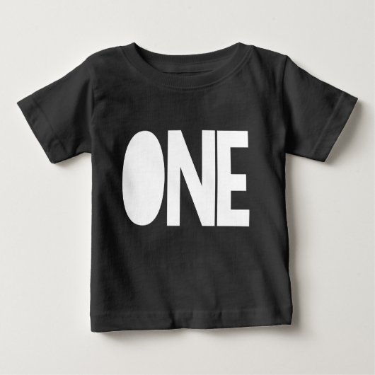 Boy First誕生日シャツ1st Birthday ONE I'm One ベビーTシャツ (正面)