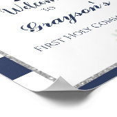 Boy First Communionウェルカムサイン ポスター (角)