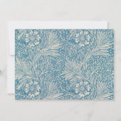 Boy First Communion Blueフローラ金ゴールド写真 サンキューカード (裏面)