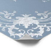 Boy First Communion Dusty Blueヴィンテージへようこそ ポスター (角)