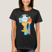 Boy First Communion Keepsake 2023 Cross Blue Rosar Tシャツ (正面)