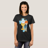 Boy First Communion Keepsake 2023 Cross Blue Rosar Tシャツ (正面フル)