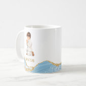 Boy First Communion Mug Religious Favors Chalice コーヒーマグカップ (正面左)