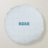 Boy First Easter Bunny on Flower Swing Round Pilo ラウンドクッション (裏面)