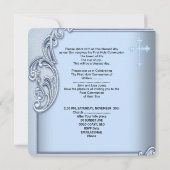 Boy First Holy Communion Blue写真確認3 招待状 (裏面)