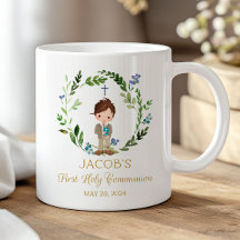 Boy First Holy Communion Ceramic Mug 11 oz