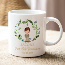 Boy First Holy Communion Favor Ceramic Mug 11 oz コーヒーマグカップ