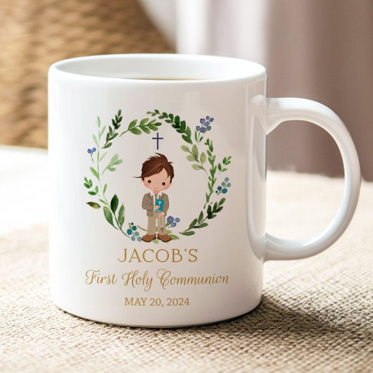 Boy First Holy Communion Favor Ceramic Mug 11 oz コーヒーマグカップ