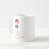 Boy First Holy Communion Minimalist Ceramic Mug  コーヒーマグカップ (正面左)