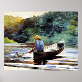 Boy Fishing, artwork by Winslow Homer ポスター (正面)