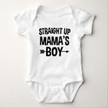 Boy Funnyまっすぐな上りのママの ベビーボディスーツ<br><div class="desc">Boy Funny Baby Bodysuitのまっすぐな上りのママのワンピースの用品類のワイシャツ; 男の赤ちゃんのためのギフト。</div>