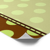 Boy Girl Twins Pea in a Pod Baby Shower Banner ポスター (角)