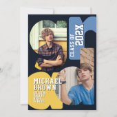 Boy Graduation Party Invitation 招待状 (正面)