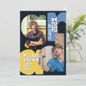 Boy Graduation Party Invitation 招待状 (スタンド正面)