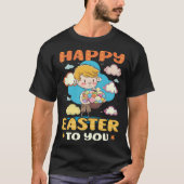 Boy Happy Easter Christian Easter Tシャツ (正面)