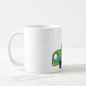 Boy In A Green Car Mug コーヒーマグカップ (左)