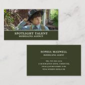 Boy in Hat, Modeling Agency, Model Agent 名刺 (正面/裏面)