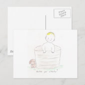 Boy in Tub ポストカード (正面/裏面)