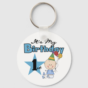 Boy It's My誕生日Tシャツとギフト キーホルダー