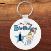 Boy It's My誕生日Tシャツとギフト キーホルダー (正面)