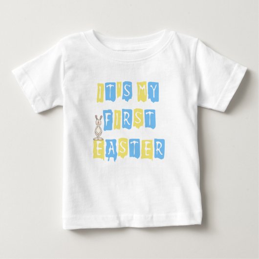 Boy It's My First Easter T-shirt ベビーTシャツ (正面)