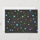 Boy Joint Roller Skating Birthday Party Neon Glow 招待状 (裏面)