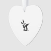Boy Kid Easter Day Dabbing Bunny Rabbit Hip Hop Ea オーナメント (正面)