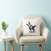 Boy Kid Easter Day Dabbing Bunny Rabbit Hip Hop Ea クッション (椅子)