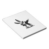 Boy Kid Easter Day Dabbing Bunny Rabbit Hip Hop Ea ノートパッド (アングル)