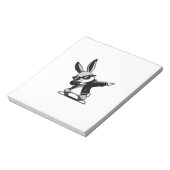 Boy Kid Easter Day Dabbing Bunny Rabbit Hip Hop Ea ノートパッド (回転)