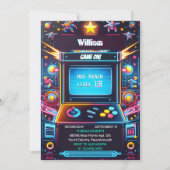 Boy Kidsゲームクールレベル上の13誕生日に参加 招待状 (正面)