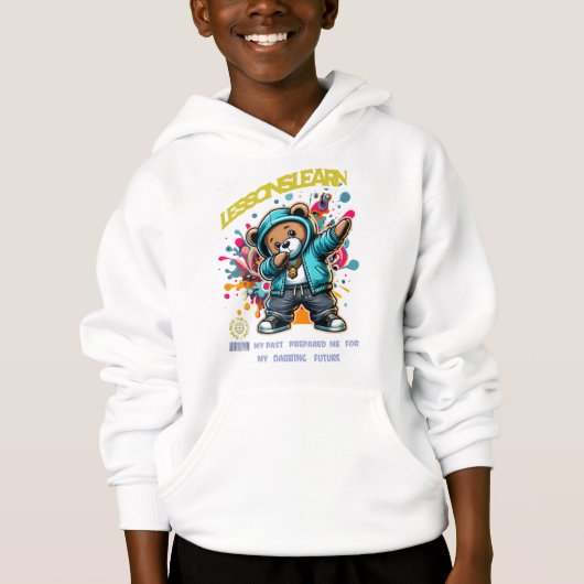 BOY/KIDS DABBING FUTURE LESSONS LEARN HOODIE (正面)