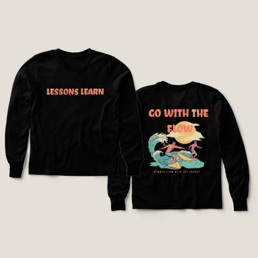 Boy/Kids Energy Flow Lessons Learn Long Sleeve  (デザイン 正面＆背面)
