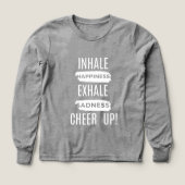 BOY KIDS INHALE AND EXHALE CHEER UP LONG SLEEVE  (デザイン正面)