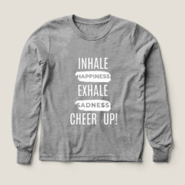 BOY KIDS INHALE AND EXHALE CHEER UP LONG SLEEVE 