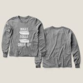 BOY KIDS INHALE AND EXHALE CHEER UP LONG SLEEVE  (デザイン 正面＆背面)