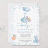 Boy Koala Bearly Wait Book Request Baby Shower 招待状 (正面)