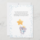 Boy Koala Bearly Wait Book Request Baby Shower 招待状 (裏面)