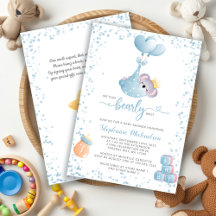 Boy Koala Bearly Wait Book Request Baby Shower