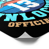 Boy Level 13 Unlocked Video Game 13誕生日1 ポスター (角)