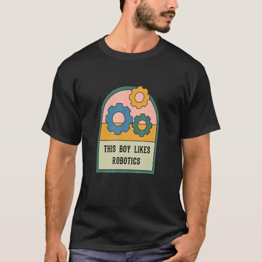 Boy Like Roboticsエンジニアリング整備士エンジニア Tシャツ (正面)