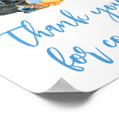 Boy Little Boo赤ちゃんシャワーありがとう来ね ポスター (角)