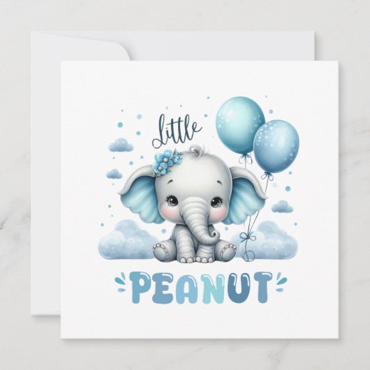 Boy Little Peanut  招待状 (正面)