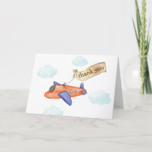 Boy Minimal Aviator Airplane Baby Shower 