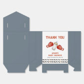 Boy Modern Boxing Little Champion Baby Shower  フェイバーボックス (見開き)